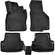 Tapis De Coffre J&J AUTOMOTIVE Pour Golf 7 (2012-2019) - Noir, Antidérapant, Bord Haut