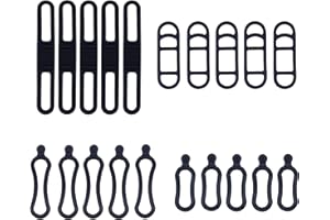 HXJDAM 20 sztuk silikonowych taśm rowerowych do roweru, gumowe, elastyczne pierścienie gumowe, uchwyt do mocowania do rowerów górskich, wyścigowych