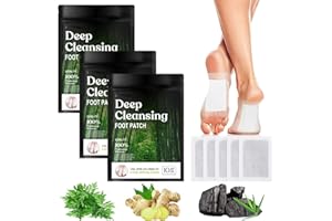 Chagoo Bandoo Natural Cleansing Patches, Stickers Pieds nettoyants en Profondeur aux Herbes Naturelles pour soulager Le Stress et améliorer Le Sommeil (30 pièces)