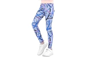 SEAUR Mädchen Sport Leggings Lang Yogahose Einfarbig Eng Jogginghose Laufhose Sporthose Trainninghose - 90-155 cm