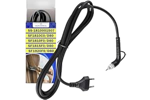 Cavo Alimentazione per Piastra Capelli con Codice Originale SS-1810001507 SS1810001507 per Rowenta Express Style SF1810C0/D80 SF1810F0/D80 SF1815F0/D80 SF1920F0/D80 - Garanzia di 10 Anni - MONTERAL