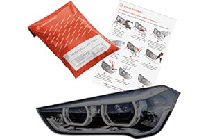 ‎SOLAR SYSTEMS Solar Systems Scheinwerfer-Folie Selbstklebende Tönungsfolie - Witterungsbeständig, Öl- und fettbeständig, Abriebfestigkeit - 30x200cm Schwarz