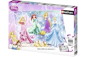 NATHAN Puzzle 100 p - Princesses étincelantes / Disney Princesses