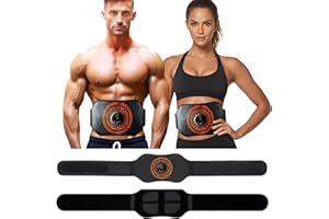 WARDBES Electrostimulateur Musculaire 2025, 12 Modes 20 Niveaux pour Stimulateur Musculaire Femme Homme Entraînement Abdominal Rechargeable,Ceinture Abdominale Electrostimulation