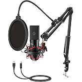Fifine T732 Condenser USB Broadcaster Player Youtuber Twitch Microphone Set