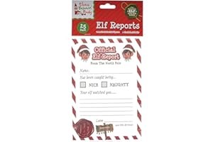 ELVES BEHAVIN' BADLY Christmas Elf Corner Reports- Pack of 25