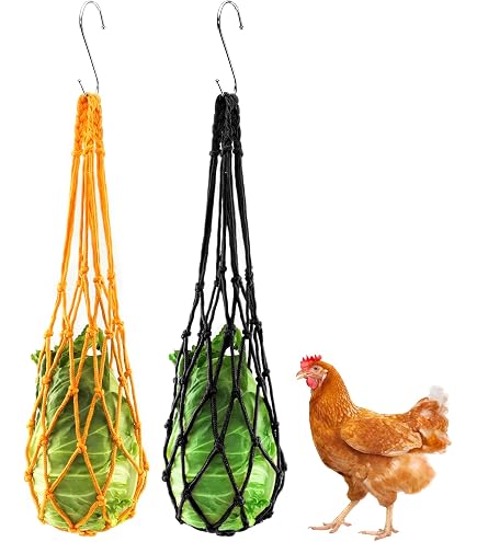 2 Stück Hühner-Spielzeug 'Slow Feeder' – Lustiges Futter-Spielzeug Für Hühner, Enten & Geflügel (ca. 52 Cm)