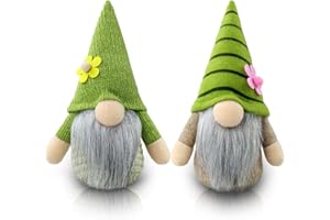 Gehydy Flores Gnomo Navideños Juego de 2 Decoración Navidad Nomos Duende Decor para Hogar Casa
