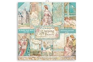 Stamperia International Double Face Scrapbooking Pad-Doppio Viso-Sleeping Beauty, Vario, 6 x 6inches