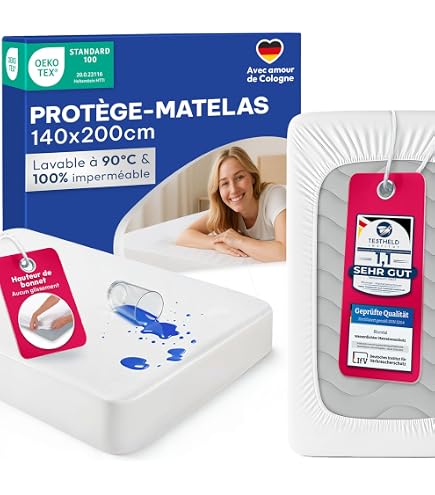 Blumtal Protège-matelas imperméable 180x200 cm - Oeko-Tex