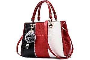 VARLIVOO Elegante Donna Borsa Delle Donne Borse a Mano Borse a Spalla Crocodile Model Impermeabile Pelle PU