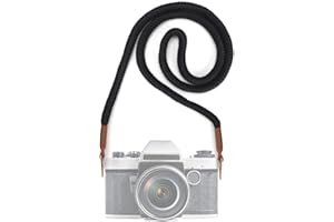 CHUERTECH Sangles pour Appareils Photo, Bandoulière en Corde, Courroie de Cou, Sangle en Coton Doux pour la Plupart des Appareils Photo pour les Caméras Nikon, Sony, Fujifilm, Olympus, Leica - 100 cm