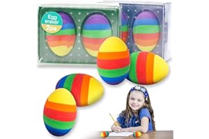 ‎JOKILY 4 Stück Radiergummi Osterei, Radiergummi Ostern, Radiergummi Kinder Mitgebsel, Radierer Deko Bunt, Radiergummi Geschenk Kinder für Ostern Geschenk Kinder Geburtstag Party Mitgebsel