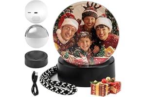 JADYON Erinnerungskugel Video, Memory Orb, WIFI Memory Orb Video Kugel, Memory Sphere, 2.7"Crystal Ball Player, Digital 3DErinnerungskugel, Weihnachtskugel mit Video, Pers Geb und Weihn Geschenke für Fam Frd