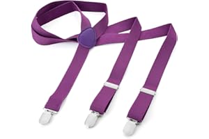 MIOBO Hombre Mujer Long Tirantes y forma Style 3 clips elástico multicolor estrecha con varios diseño