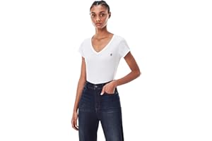 G-STAR RAW Damska koszulka Eyben Slim z dekoltem w serek