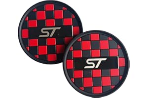 PROTREX UK Car Cup Holder Insert Anti-Dust Non-Slip Rubber Coaster Mats Compatible with ST car models