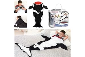 Snug Rug Czarno-biały koc z polaru z norek o wysokości do 1,5 m, czarny, biały, 61 x 5 x 142 cm