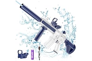 ANIEPAA Water Gun,Toy Gun with up to 32 Ft Long Range, Equipped with Sighting Glass，Summer Swimming Pool Beach Party Rechargeable Automatic Electric Water Gun