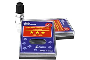 ENET Lot de 10 lames de cutter 45 + support de lame pour traceur de coupe CB09 Graphtec