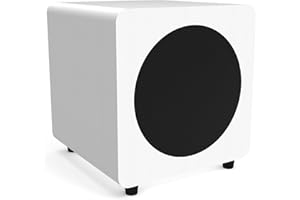 Kanto SUB8 Sealed Powered Subwoofer | 300W Peak Power | 8" Woofer | Vinyl | Matte White