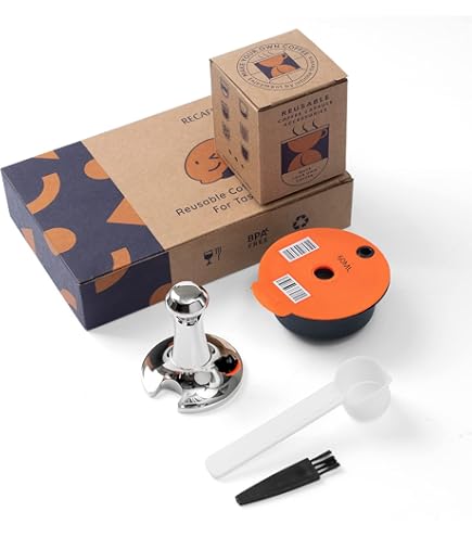 Capsula Caff&egrave; Riutilizzabile Per Bosch Tassimo - Ricaricabile, 180ml, Con Accessori