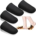 2 Pairs 3 mm Toe Neoprene Warmers Toe Covers Toe Warmers for Feet Black Booties Thermal Foot Toe Caps ice Bath Socks for Winter Cycling Running Hiking(Medium)