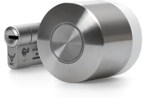 Nuki Smart Lock Ultra, cerradura electrónica von Bluetooth, WiFi & Matter, Integración sencilla en el Smart Home, Abrir la puerta con acceso remoto, con 3 modos de bloqueo diferentes