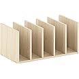 Furinno Desktop Storage Organizer, Engineered Wood, Bauhaus Oak, 5 File compartments