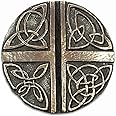 Wild Goose Studio Art Celtic Cross Wall Hanging Love Cross Resin Cast Coated in Bronze 5 Inch Diameter Sturdy Ready to Hang Made in Ireland