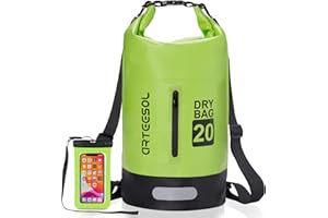 Blackace arteesol Borsa Impermeabile 5L/10L/20L/30L Waterproof Dry Bag Zaino Sacca Stagna con Doppia Tracolla per Nuoto Kayak Canottaggio Pesca Viaggiare in Bicicletta Spiaggia