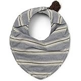 Elodie Details Bavoir Bandana pour Bébé - Bavoir de Dentition Naissance en Coton Déperlant Oeko-Tex DryBib - Sandy Stripe, Bl