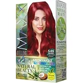 Maxx Deluxe Natural Beauty Amonyaksız Set Sa&ccedil; Boyası 5.65 Nar Kızılı