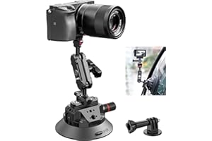 UURIG ULANZI SC-02 Suction Mount Magic Arm Bracket for DSLR Cameras for GoPro Action Camera Video Shooting