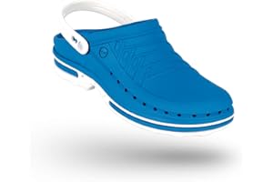 WOCK Clog con Cinturino e Steri-Tech Soletta, Zoccoli Lavoro Sanitario Donna e Uomo - Sterilizzabile, Antistatico, Traspirante e Antiscivolo