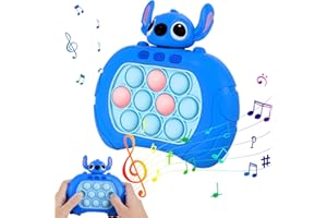 AINVLIYA Pop It Game Fidget Toy, Quick Push Game Squeeze Fidget Toys, Tap Tap Smart Fidget Stress Relieving Breakthrough Educational Pop Up Game Console for Kids