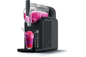 Seeger SuperSlush Machine a Granita, 7-in-1 Slush Machine, Capacité 2L, 7 Programmes Prédéfinis, Granités, Cocktails, Frappés, Milkshakes, Granite, Slushy, Noir, SLFR1BK
