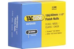 Tacwise 0319 Type 16G / 40 mm Galvanised Finish Nails, Pack of 2500