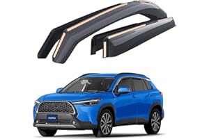 Goodyear en Canal Deflectores de Aire para/compatible con Toyota Corolla Cross 22-26 XG10 - Accesorios Coche- eflectors Ventanilla Coches- Deflectores de Viento- Derivabrisas- Cortavientos Ventana-4ud