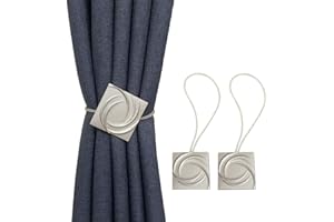 JNRFTY 2 Pz Fermatende Magnetici Decorazioni Finestre, Fermatende per Camera da Letto,Accessori Tende per Tende da Interni ed Esterni