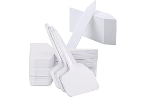 Roosea Plant Labels for Seedlings 200 PCS Plant Labels Plastic Plant Labels White Plastic Plant Tags Seed Labels Plant Markers & Labels Garden Labels for Seed Vegetables Herb Flowers Potted Plant
