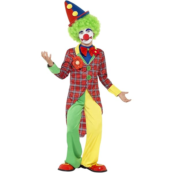 Funidelia | Deluxe Enge Clown Kostuum voor mannen Clowns, Halloween, Horror - Kostuum voor Volwassenen Accessoire verkleedkleding en rekwisieten voor Halloween, carnaval & feesten - Maat S