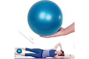 Lanjue Kleiner Pilates Ball, 25 cm Rutschfester Fitnessball Gymnastikball Klein, Weicher Yoga Ball für Bauch und Schultertraining Balance Sport Pilates