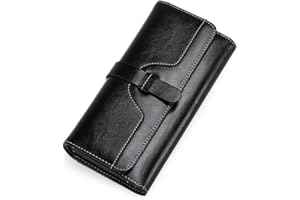 SENDEFN Purses for Women, RFID Blocking Wallet for Women, Long Ladies Purse with Multiple Card Slots and Zipper Compartment