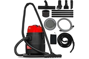 LEHMANN Poolsauger 4-in-1 mit Saugdüsen-Set, 1400 W, 30 L, Teichsauger Schlammsauger, Nass Trocken Sauger für Teich, Pool Sauger für Gartenpools, Schlammsauger für Gartenteich, inkl. Zubehör