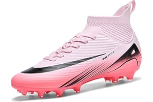 Mufanton Fußballschuhe Herren High Top Spike Cleats Professionelle Fussballschuhe Jugendliche Athletics Trainingsschuhe Outdoor Sportschuhe Fußball Stiefel Fg/Ag Football Schuhe