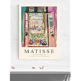 Postermanya Henri Matisse, The Open Window, A&ccedil;ık Pencere Sanatsal Poster - Afiş - Dekoratif Duvar Poster