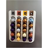 Kaps&uuml;l Kahve Standı Buzdolabı I&ccedil;in Mıknatıslı 20 Kaps&uuml;l Nespresso Kaps&uuml;l Tutucu (Beyaz)