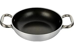 BALDASSARE AGNELLI Pentole Agnelli FAMA10SEL20 Select Tegame in Alluminio, 2 Manici in Acciaio Inossidabile, 20 cm, Argento