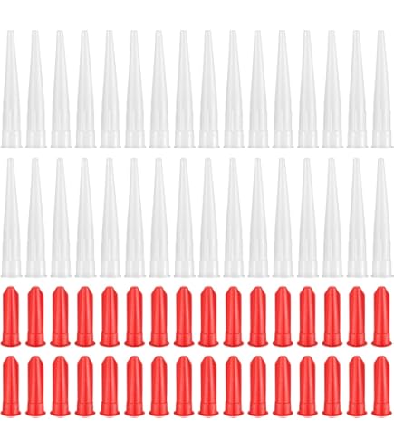 10 Beccucci In Silicone Per Cartuccia Sigillante - Ugelli Di Ricambio Per Calafatare - Foto 9